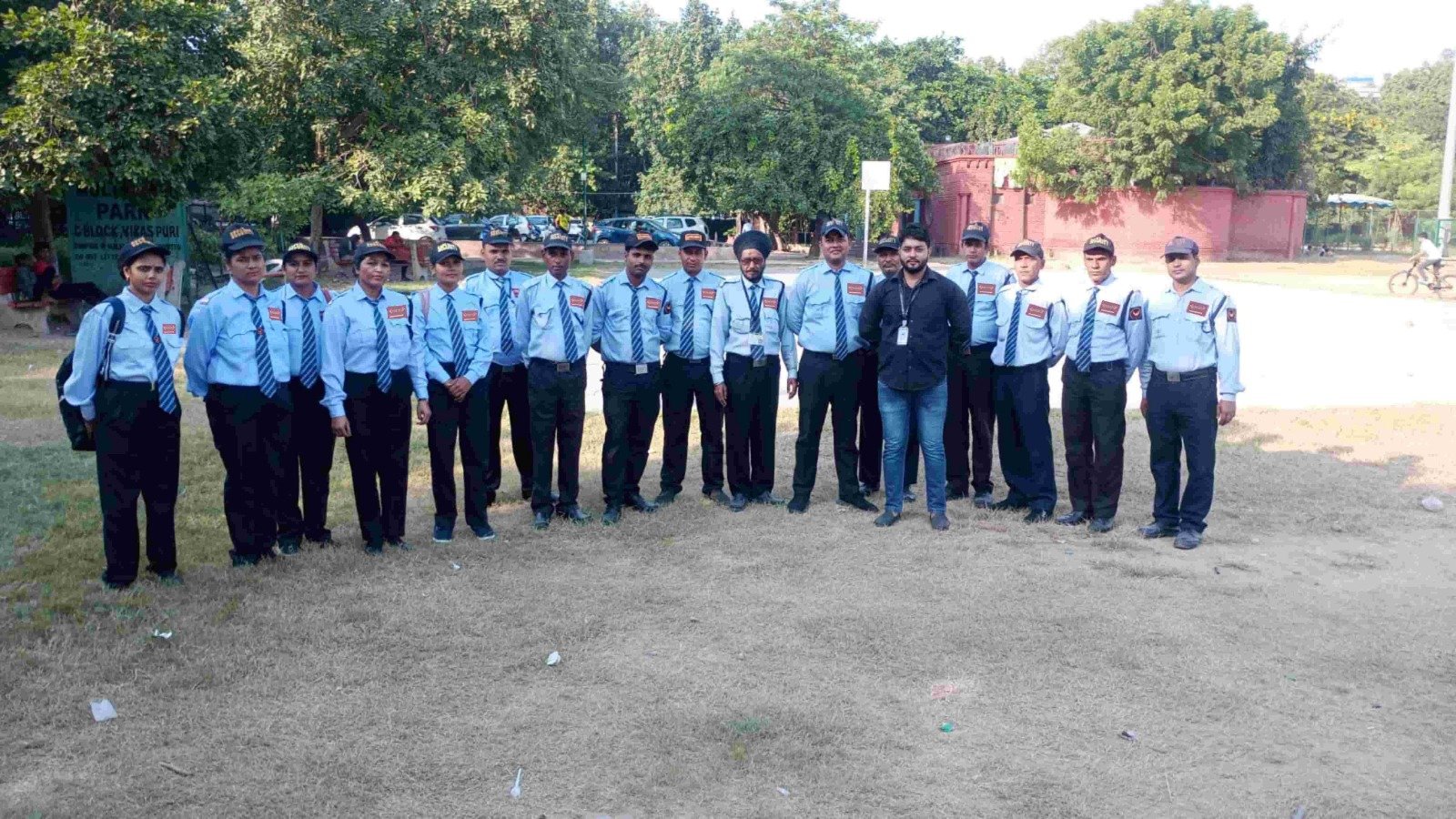 Aviral Force security personnel on duty at Delhi facility